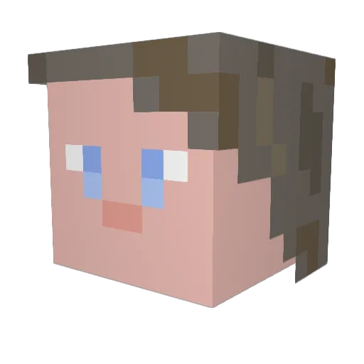 SylvanCaptain Minecraft avatar head, 3D render