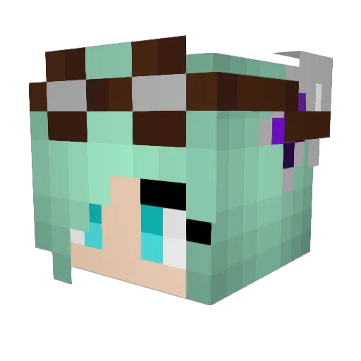 SylvanPanda Minecraft avatar head, 3D render