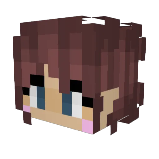 SylvanScout Minecraft avatar head, 3D render