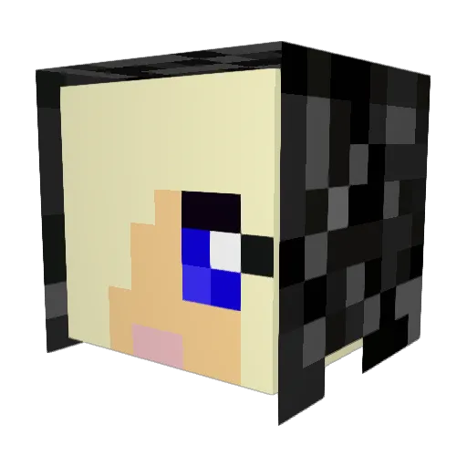 Sylvana2001 Minecraft avatar head, 3D render