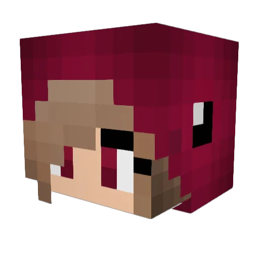 Sylvanas33 Minecraft avatar head, 3D render