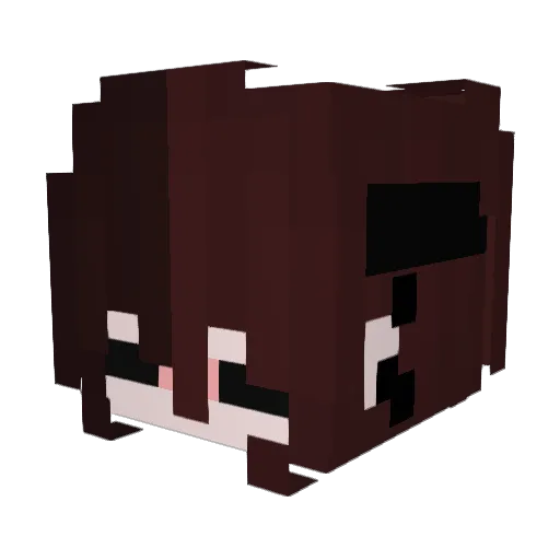 Sylvanielle Minecraft avatar head, 3D render