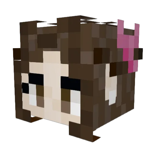 Sylvannus Minecraft avatar head, 3D render