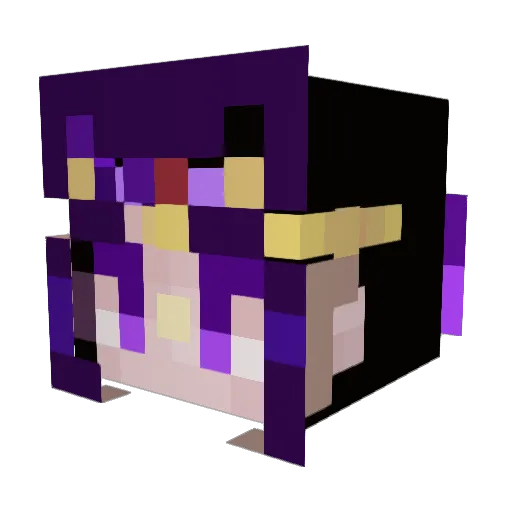 Sylvariaa Minecraft avatar head, 3D render