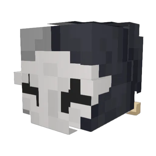 Sylvath Minecraft avatar head, 3D render