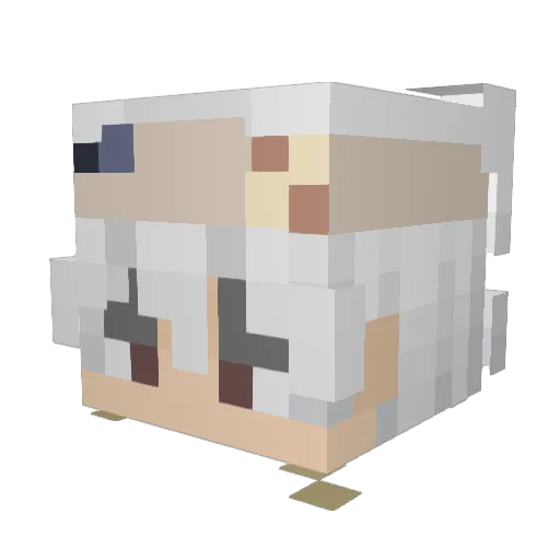 SylvativCell332 Minecraft avatar head, 3D render