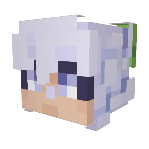 SylveRabbit Minecraft avatar head, 3D render