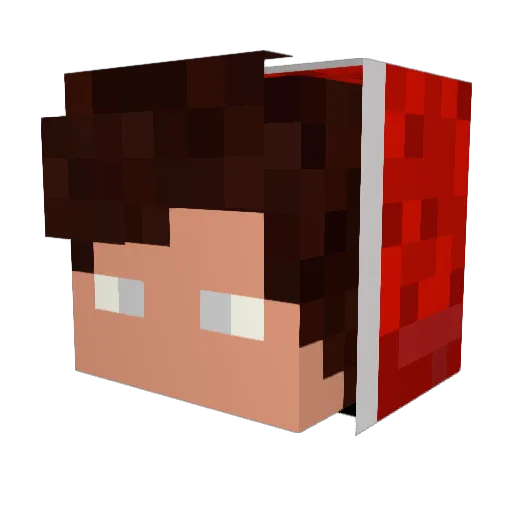Sylver_LM Minecraft avatar head, 3D render