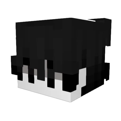 Sylverith Minecraft avatar head, 3D render