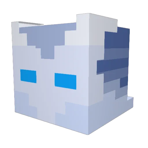 Sylverius Minecraft avatar head, 3D render
