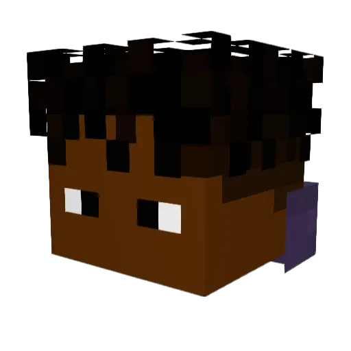 Sylvester35 Minecraft avatar head, 3D render
