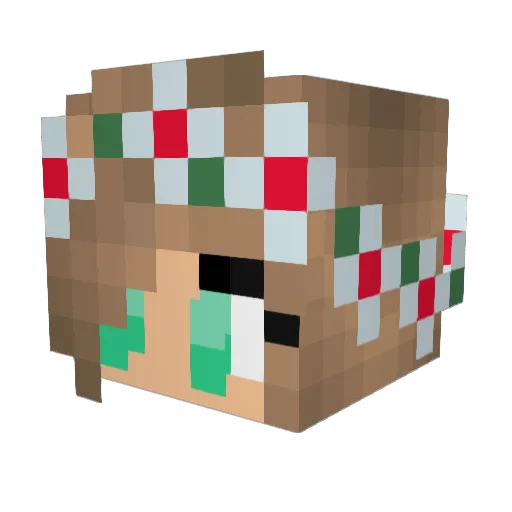 Sylvia2010 Minecraft avatar head, 3D render