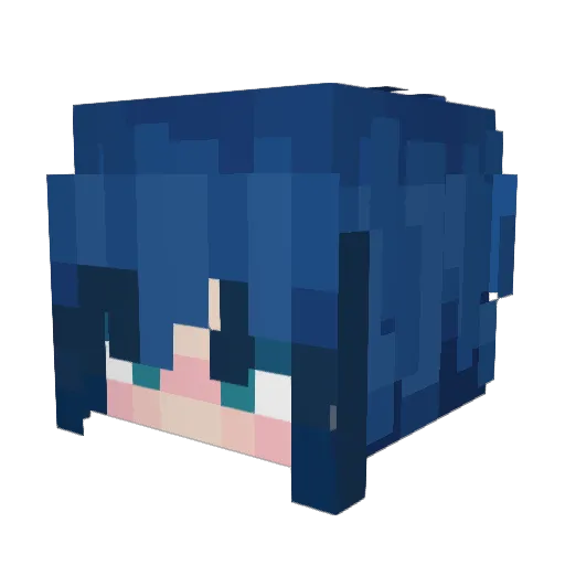 Sylvia_April Minecraft avatar head, 3D render