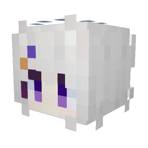Sylvia_Fox Minecraft avatar head, 3D render