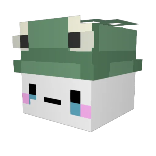 Sylvie694 Minecraft avatar head, 3D render