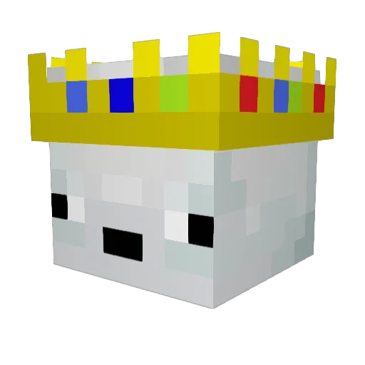 SylviePa Minecraft avatar head, 3D render