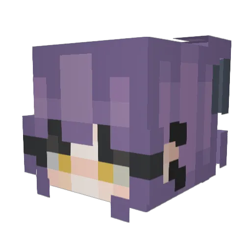 SylvieStop Minecraft avatar head, 3D render