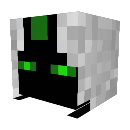 Sylvriss Minecraft avatar head, 3D render