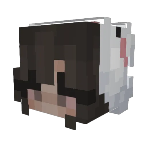 Sylvt Minecraft avatar head, 3D render
