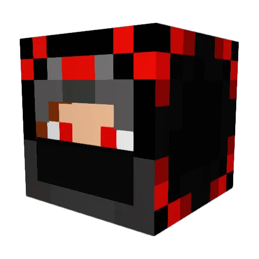 Sylvyrfysh Minecraft avatar head, 3D render