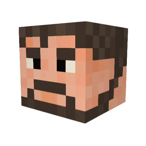Sylwander Minecraft avatar head, 3D render