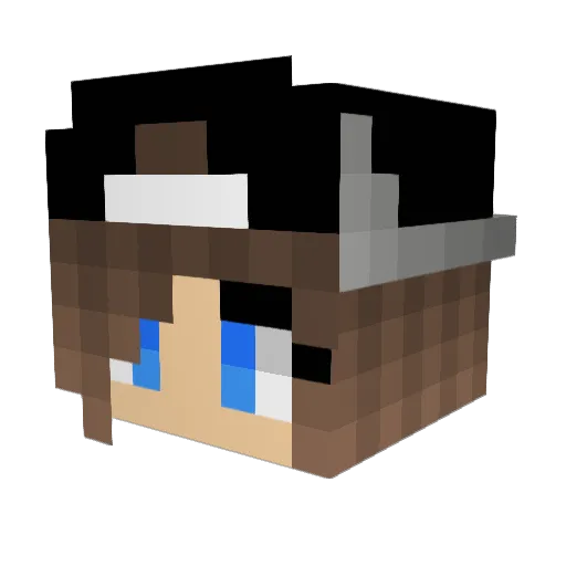 Sylwikmm Minecraft avatar head, 3D render