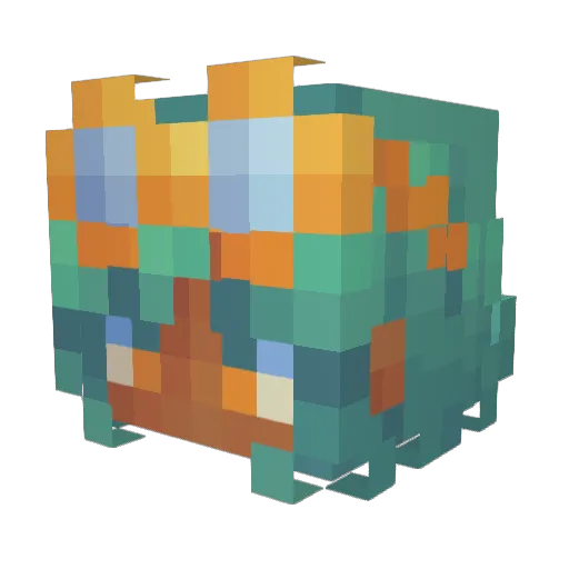 Sylwn Minecraft avatar head, 3D render