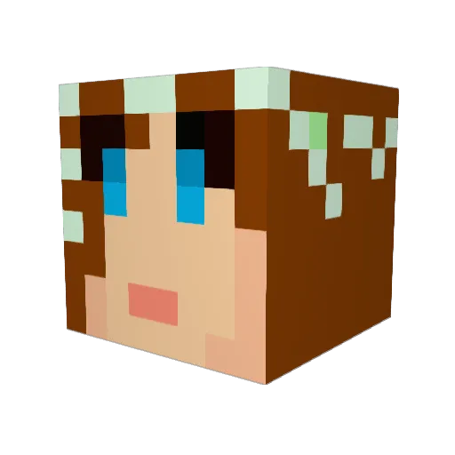 Symbelmyne Minecraft avatar head, 3D render