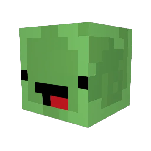Symbi_ Minecraft avatar head, 3D render