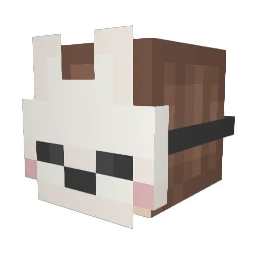 Symbieont Minecraft avatar head, 3D render