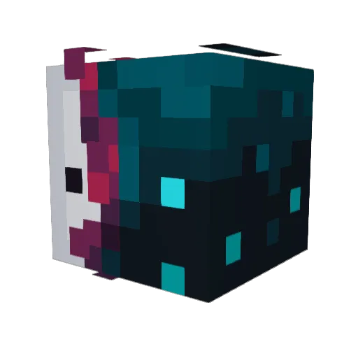SymbioticFate Minecraft avatar head, 3D render