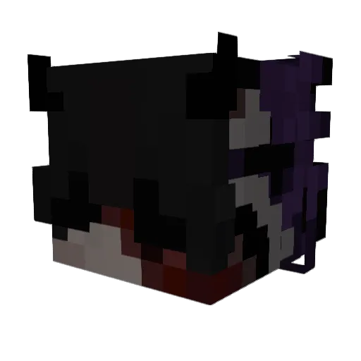 Symchen_ Minecraft avatar head, 3D render