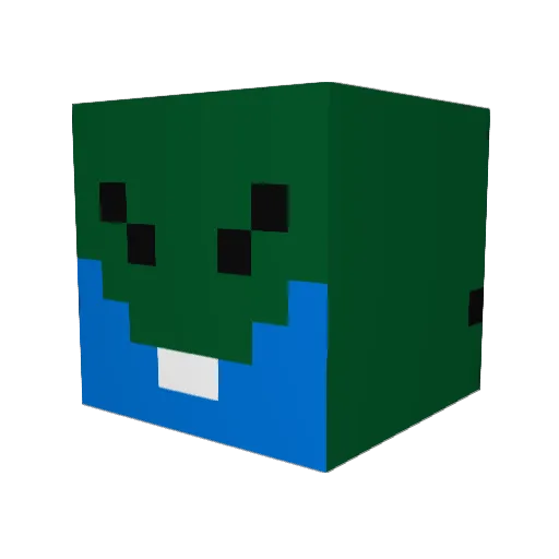 Symen260602 Minecraft avatar head, 3D render