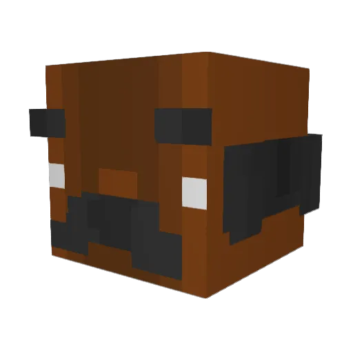 Symmetr Minecraft avatar head, 3D render