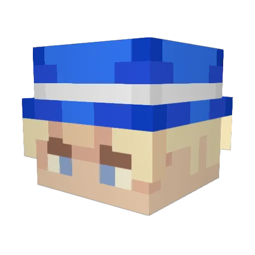 Symonsss Minecraft avatar head, 3D render
