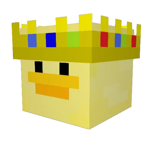 Symoy Minecraft avatar head, 3D render