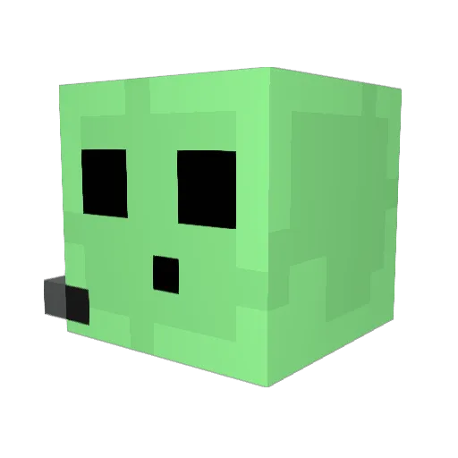 SympDaddy Minecraft avatar head, 3D render