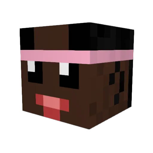 Sympathikus Minecraft avatar head, 3D render