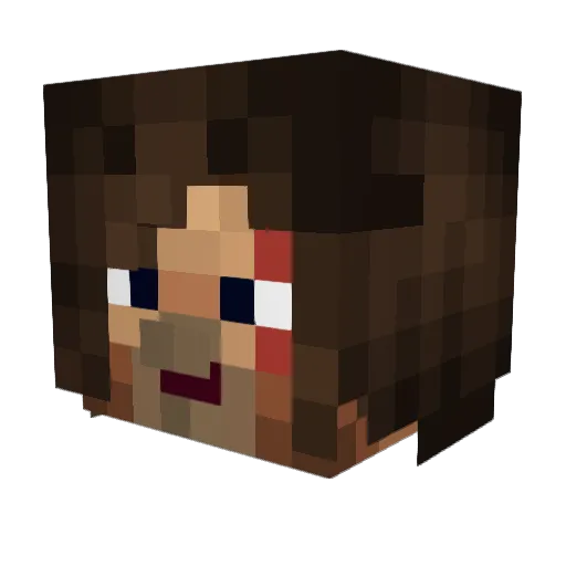 SympathyMutant Minecraft avatar head, 3D render