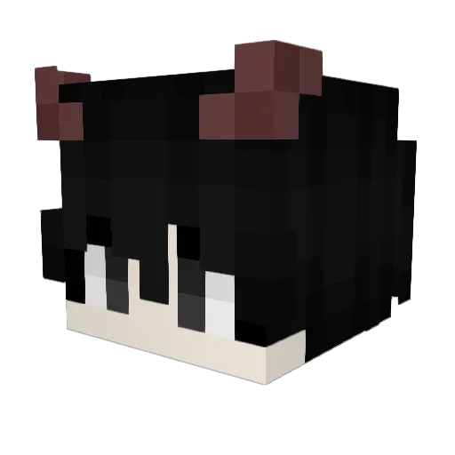Syn1ty Minecraft avatar head, 3D render
