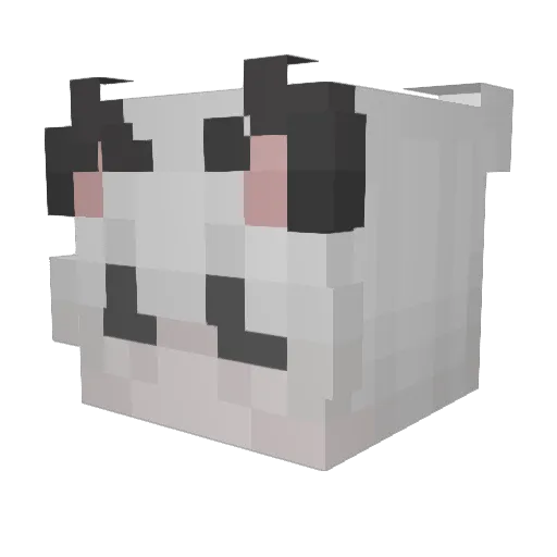 SynDavee Minecraft avatar head, 3D render