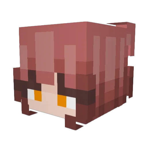 SynEly Minecraft avatar head, 3D render