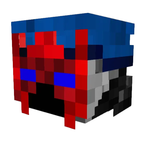 SynInvicjusza Minecraft avatar head, 3D render