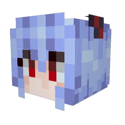 SynLilith Minecraft avatar head, 3D render