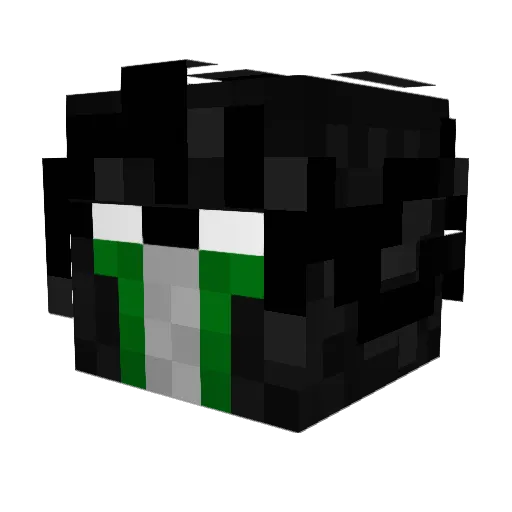 SynPie Minecraft avatar head, 3D render