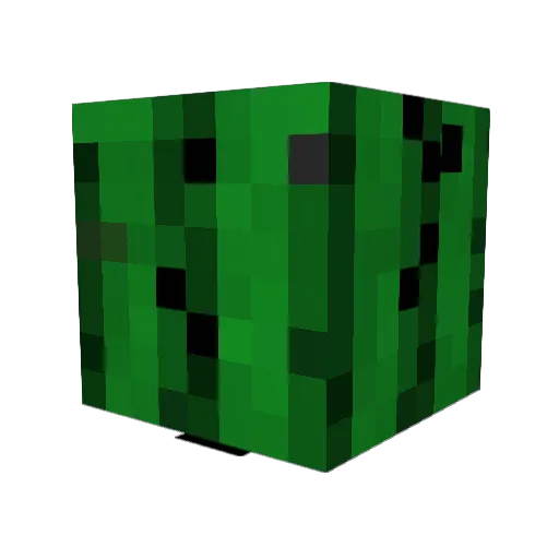 SynType Minecraft avatar head, 3D render