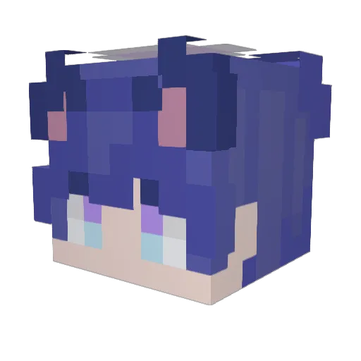 Syn_VT Minecraft avatar head, 3D render