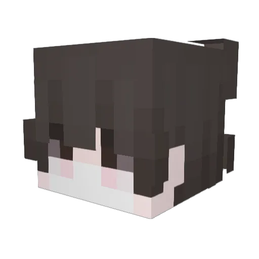Syn_ical Minecraft avatar head, 3D render