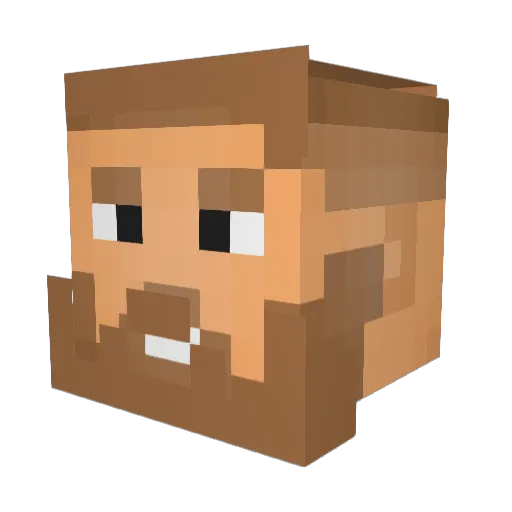 SynatricX Minecraft avatar head, 3D render