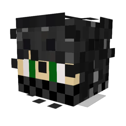 Synatrox Minecraft avatar head, 3D render
